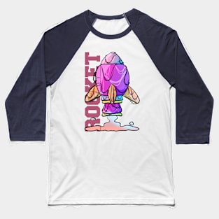 Unique rocket illustration design Baseball T-Shirt